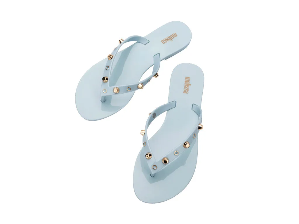 Melissa Harmonic Studs II AD Blue Flat Flipflops